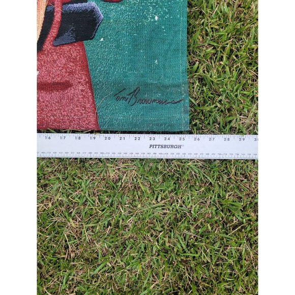 Vintage Tom Browning Wall Hanging Tapestry Christmas Decorations Hanging Santa - Picture 4 of 7